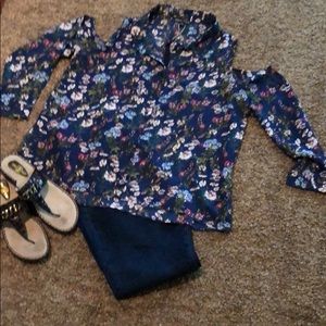 NWT-Cold Shoulder Blouse